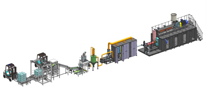佛山SPS-75T/250 高产能双级造粒线